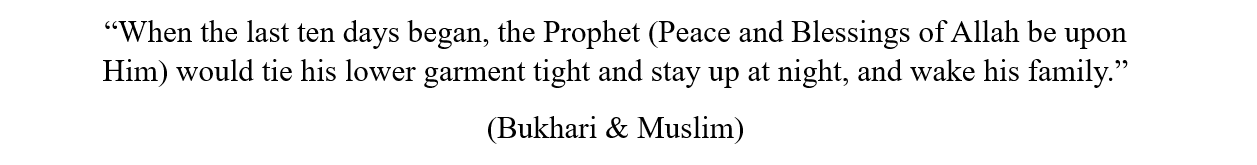Night prayer in Ramadan